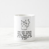 Hier ist das zeichn einer Katze Kaffeetasse (Mittel)