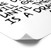 Hier ist das zeichn einer Katze Poster (Ecke)