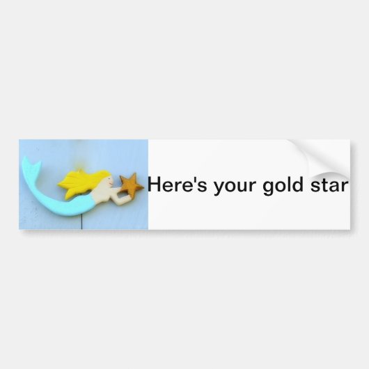 Hier ist dein goldener Autoaufkleber (Vorne)