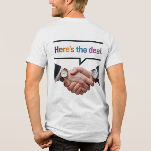 Hier ist der Deal Tri-Blend Shirt (Rückseite)