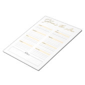 Hier ist der Plan Weekly Notepad Planner Notizblock (angewinkelt)