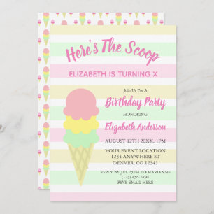 Hier ist der Schotteneis, der Geburtstag des Somme Einladung