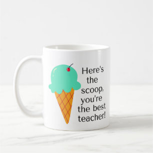 Hier ist der Trottel, du bist der beste Lehrer! Kaffeetasse