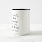 Hier ist der Trottel, du bist der beste Lehrer! Tasse (Zentrum)