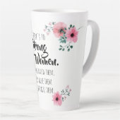 Hier ist die BESTE FREUNDIN "Strong Women Watercol Milchtasse (Rechte Ecke)