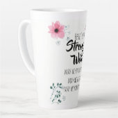 Hier ist die BESTE FREUNDIN "Strong Women Watercol Milchtasse (Linke Ecke)