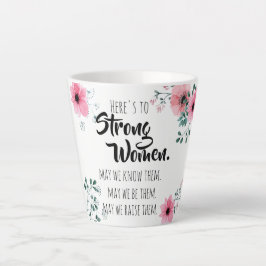 Hier ist die BESTE FREUNDIN "Strong Women Watercol Milchtasse