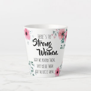 Hier ist die BESTE FREUNDIN "Strong Women Watercol Milchtasse