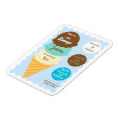 Hier ist die Einladung von Scoop Ice Cream Birthda Magnet (Linke Seite)