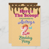 Hier ist die Einladung zu Scoop Waffle Cone (Vorne/Hinten)