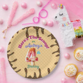 Hier ist die Einladung zu Scoop Waffle Cone Pappteller (Party)