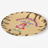 Hier ist die Einladung zu Scoop Waffle Cone Pappteller (Schrägansicht)