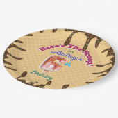 Hier ist die Einladung zu Scoop Waffle Cone Pappteller (Schrägansicht)