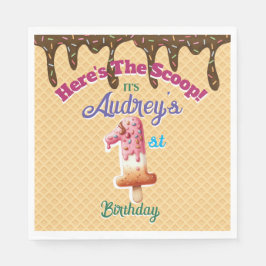 Hier ist die Einladung zu Scoop Waffle Cone Serviette