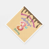 Hier ist die Einladung zu Scoop Waffle Cone Serviette (Ecke)