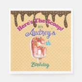 Hier ist die Einladung zu Scoop Waffle Cone Serviette (Vorderseite)