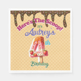 Hier ist die Einladung zu Scoop Waffle Cone Serviette