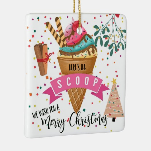 Hier ist die Kuppel, die wir dir frohe Weihnachten Keramikornament (Rechts)