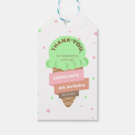 Hier ist die Neuigkeit Mint-Eiscreme Süßer Geburts Geschenkanhänger