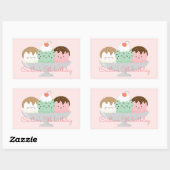 Hier ist die Schaufel Rechteckiger Aufkleber (Blatt)