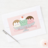 Hier ist die Schaufel Rechteckiger Aufkleber (Umschlag)