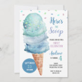 Hier ist die Schotteneis-Birthday-Party-Einladung Einladung (Vorderseite)