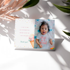 Hier ist die Schotteneis zum Geburtstag Dankeskarte