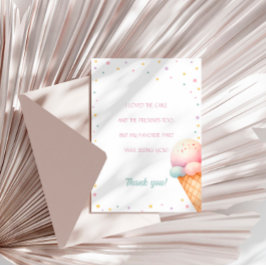 Hier ist die Schotteneis zum Geburtstag Dankeskarte