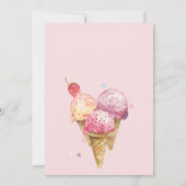 Hier ist die Scoop Ice Cream Birthday Party Einladung (Rückseite)