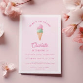 Hier ist die Scoop Ice Cream Birthday Party Einladung