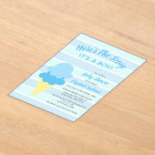 Hier ist die Scoop Ice Cream Summer Baby Dusche Acryleinladungen (Ablage )