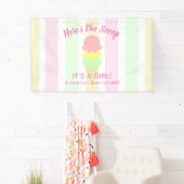 Hier ist die Scoop Ice Cream Summer Baby Dusche Banner (Insitu)