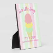 Hier ist die Scoop Ice Cream Summer Baby Dusche Fotoplatte (Seite)