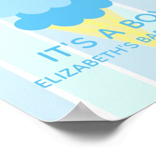 Hier ist die Scoop Ice Cream Summer Baby Dusche Poster (Ecke)