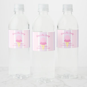 Hier ist die Scoop Ice Cream Summer Baby Dusche Wasserflaschenetikett
