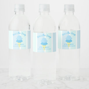 Hier ist die Scoop Ice Cream Summer Baby Dusche Wasserflaschenetikett