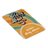 Hier ist die Son Retro Baby Dusche willkommen Magnet (Rechte Seite)