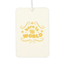 Hier ist die Welt Autolufterfrischer