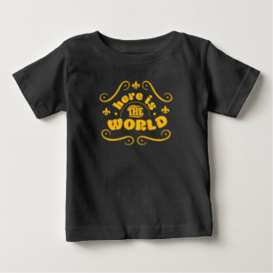 Hier ist die Welt Baby T-shirt