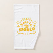 Hier ist die Welt Badhandtuch Set (Handtuch)