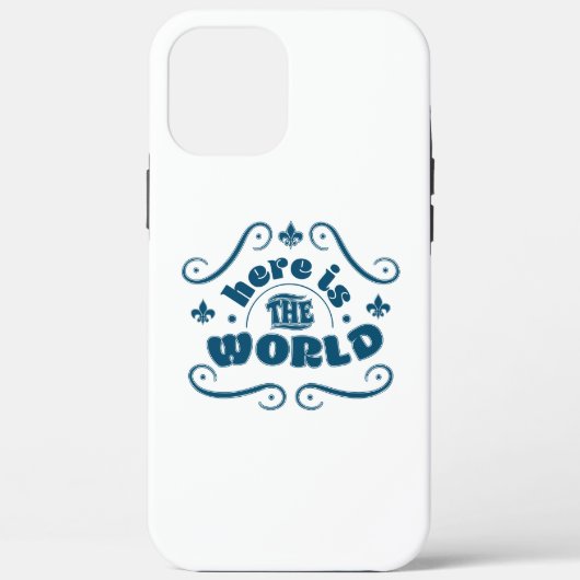 Hier ist die Welt Case-Mate iPhone Hülle (Rückseite)