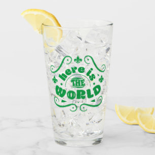 Hier ist die Welt Glas