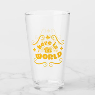 Hier ist die Welt Glas