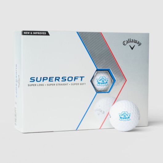 Hier ist die Welt Golfball (Verpackung)