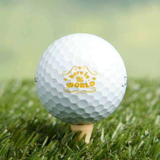 Hier ist die Welt Golfball (Insitu T-Shirt)