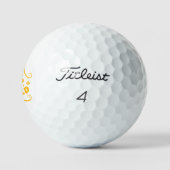 Hier ist die Welt Golfball (Logo)