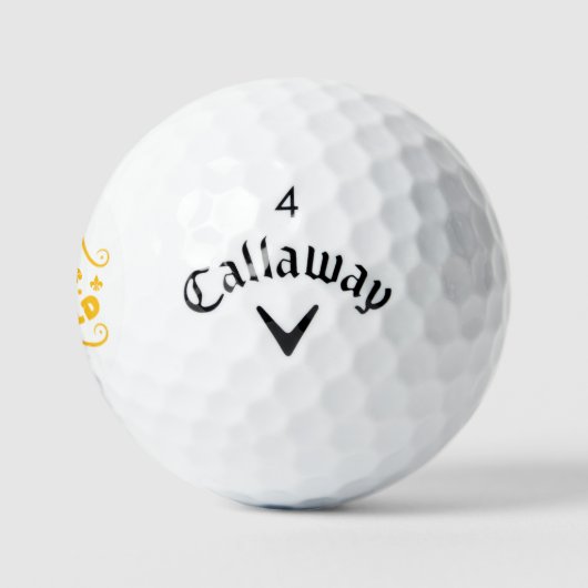 Hier ist die Welt Golfball (Logo)