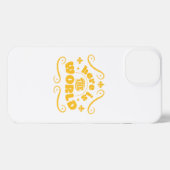 Hier ist die Welt iPhone Hülle (Rückseite (Horizontal))