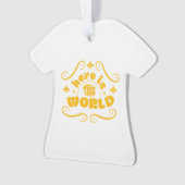 Hier ist die Welt Ornament (Vorderseite)