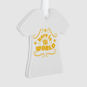 Hier ist die Welt Ornament (Vorderseite)